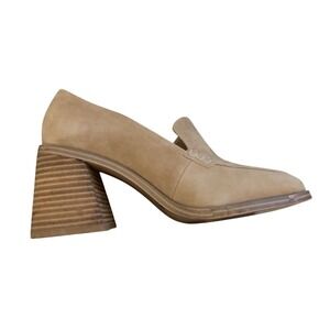Vince Camuto Celsi Block Heels Tan Suede SZ: 7.5